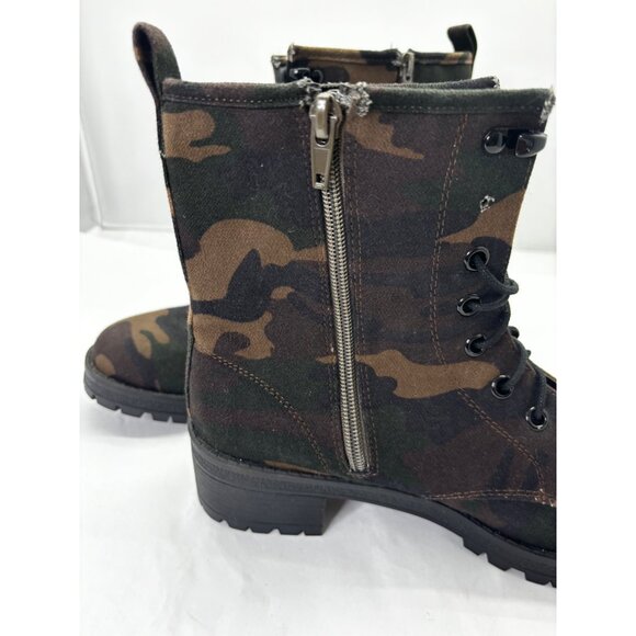 Madden Girl womens size 8 combat camoflage boot - Picture 9 of 16